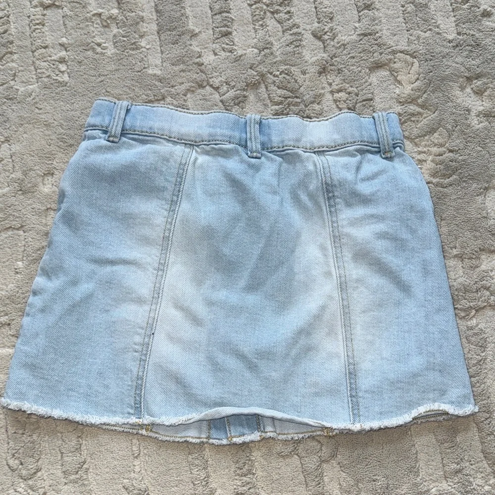 OshKosh B'gosh Light Blue Button-Front Mini Skirt